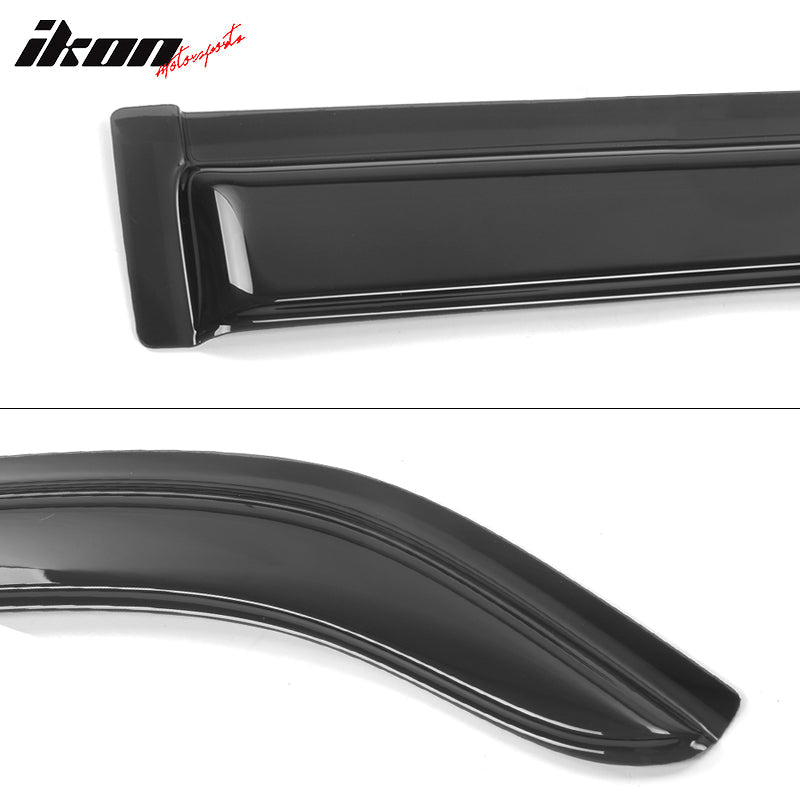 1998-2002 Honda Accord Smoke Tinted Slim Style Window Visors Acrylic