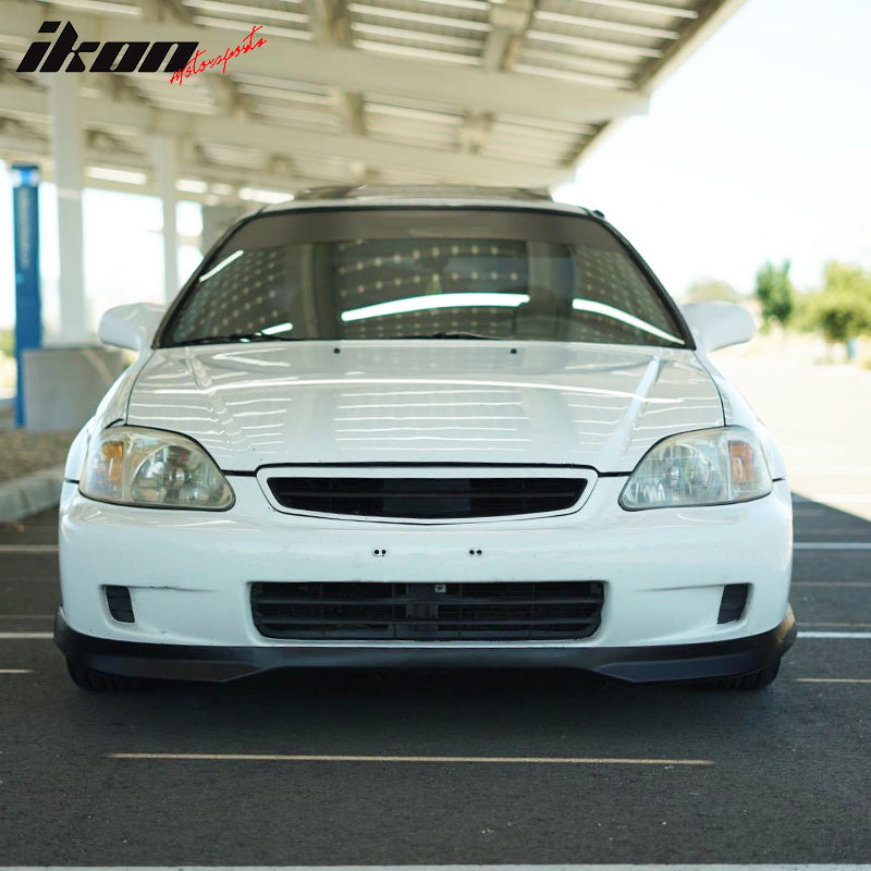 1999-2000 Honda Civic EK TR Style Type R Black Front Bumper Lip PP