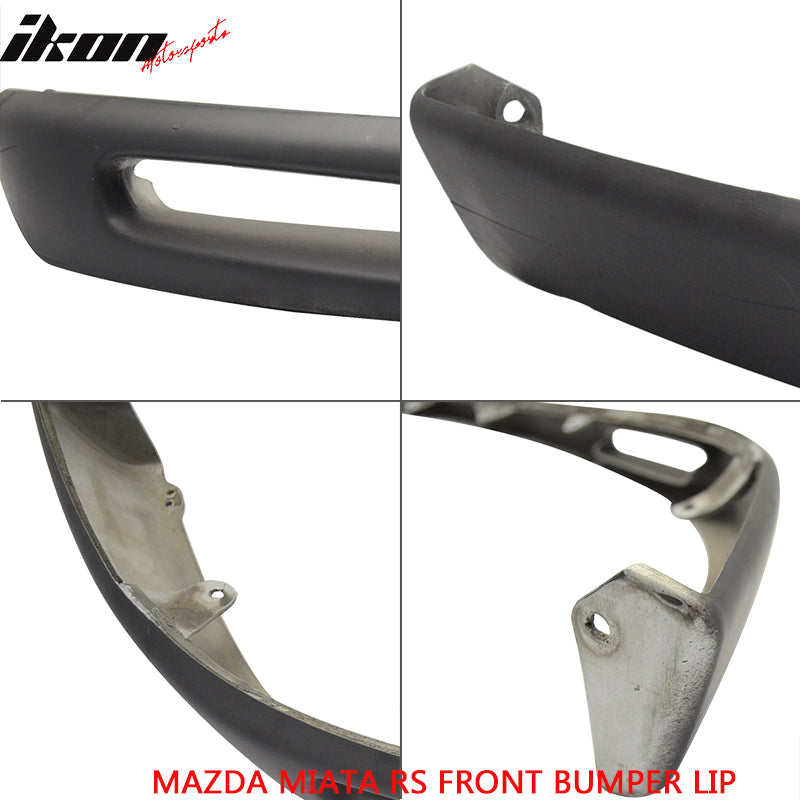 1999-2000 Mazda Miata OEM Style Unpainted Black Front Bumper Lip PU