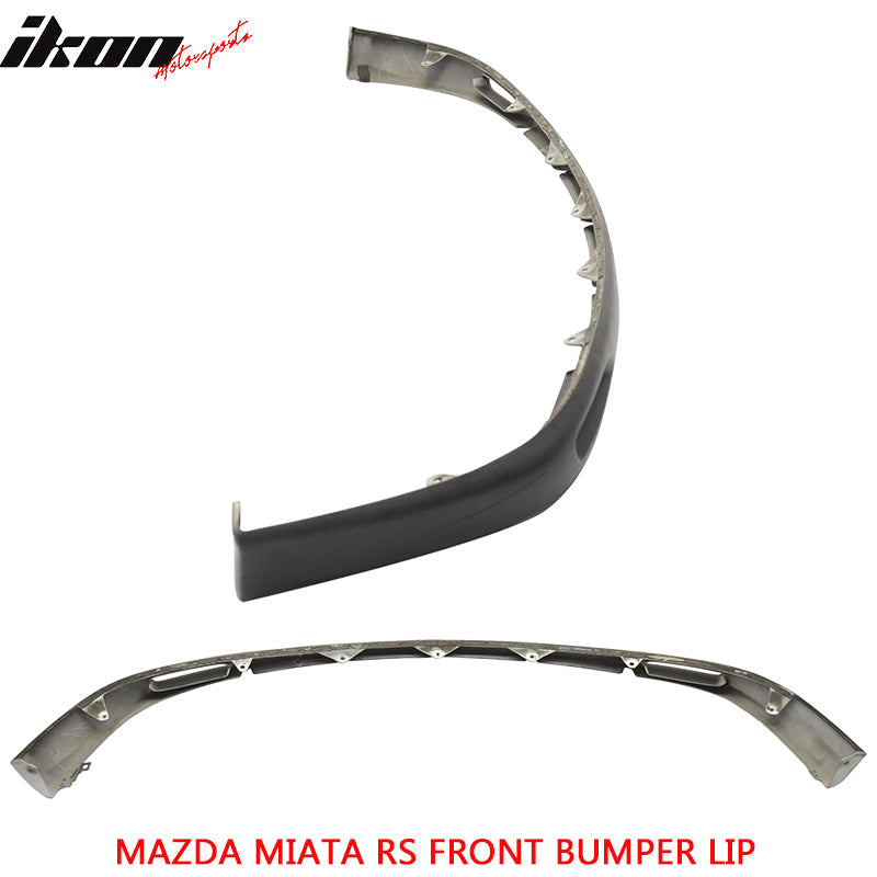 1999-2000 Mazda Miata OEM Style Unpainted Black Front Bumper Lip PU