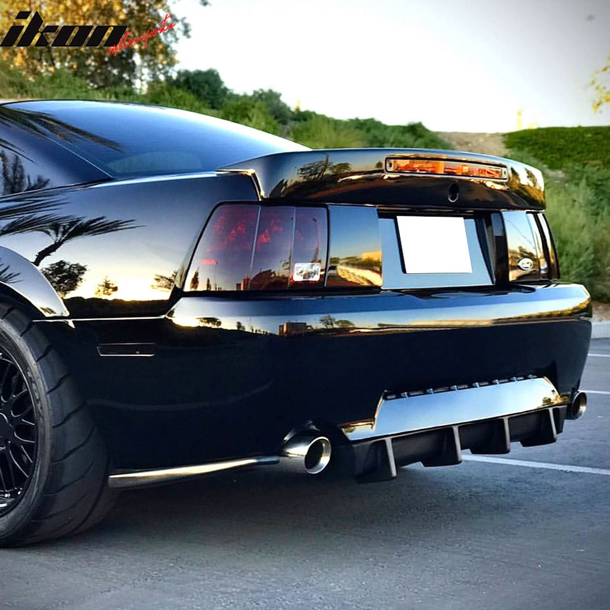 1999-2004 Ford Mustang MDA Style Rear Diffuser Valance Splitter PU