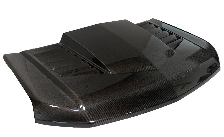 2019-2023 Chevrolet Silverado 4 doors 2 doors TMS Style Carbon Fiber Black Hood