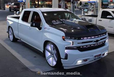 2019-2023 Chevrolet Silverado 4 doors 2 doors VTM Style Double Sided Carbon Fiber Carbon Fiber Black Hood