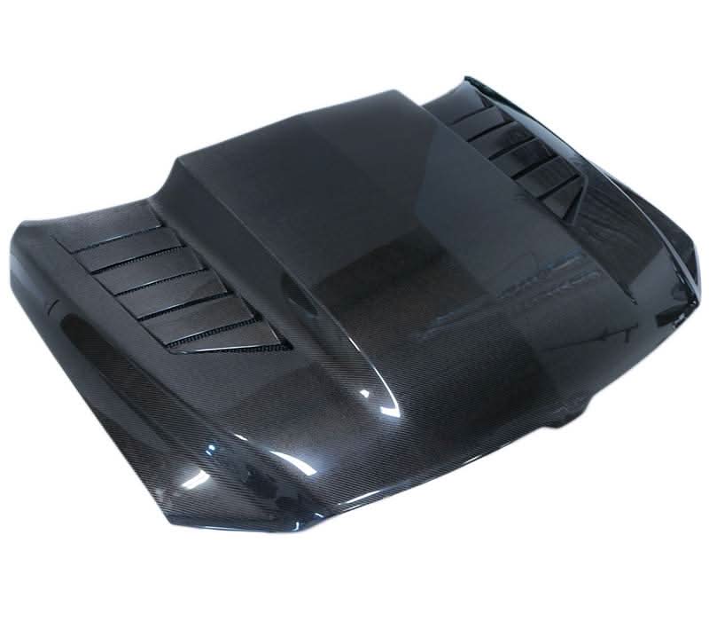 2019-2023 Dodge Ram 1500 4 doors 2 doors TMS Style Carbon Fiber Black Hood