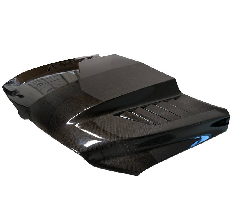 2019-2023 Dodge Ram 1500 4 doors 2 doors TMS Style Carbon Fiber Black Hood