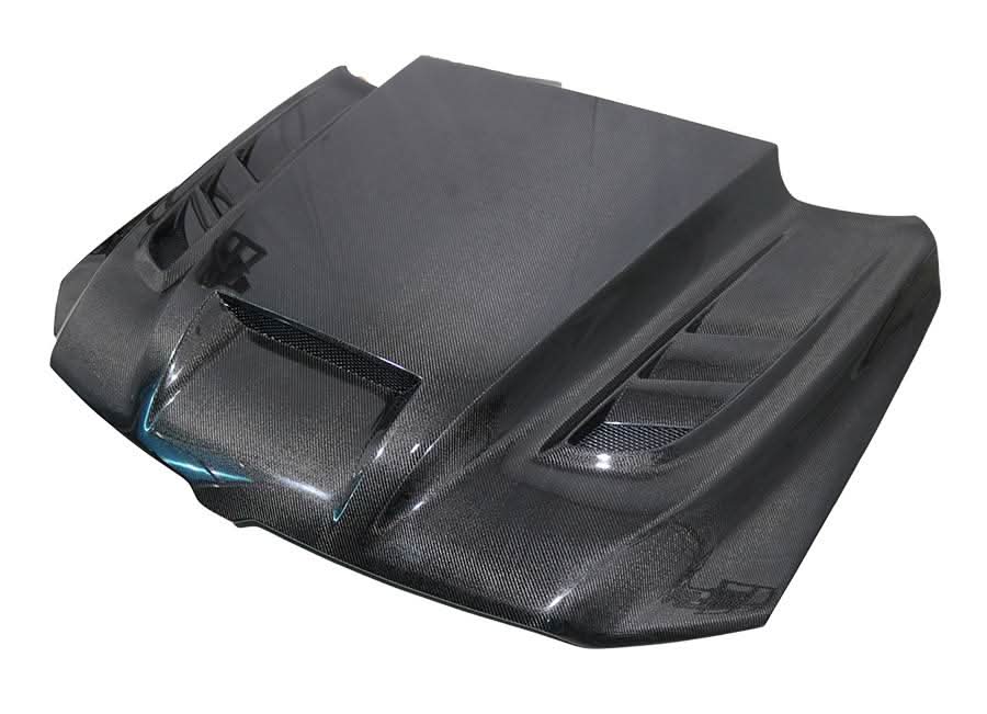 2019-2023 Dodge Ram 1500 4 doors 2 doors TMS Style Carbon Fiber Black Hood