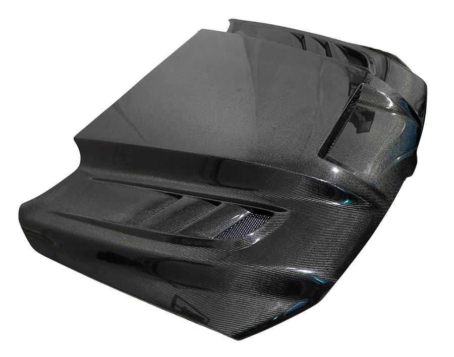 2019-2023 Dodge Ram 1500 4 doors 2 doors TMS Style Carbon Fiber Black Hood