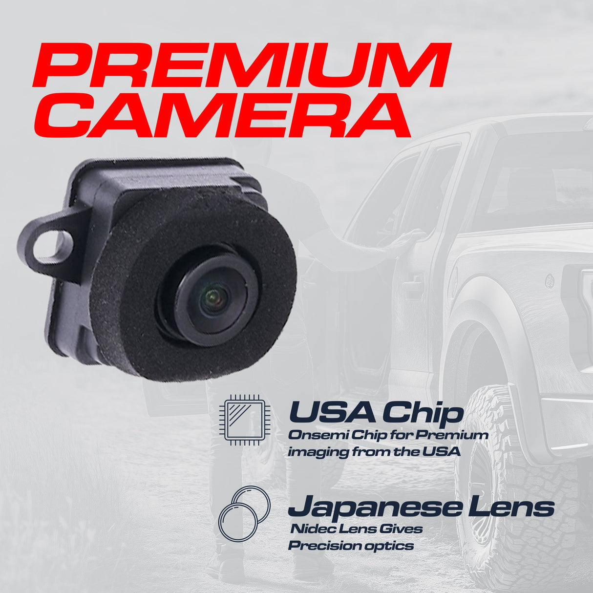 Chrysler 200 (2015-2017) OEM Replacement Backup Camera OE Part # 68230085AG, 68230085AF, 68230085AE, 68230085AD, 68230085AC, 68230085AB, 68230085AA