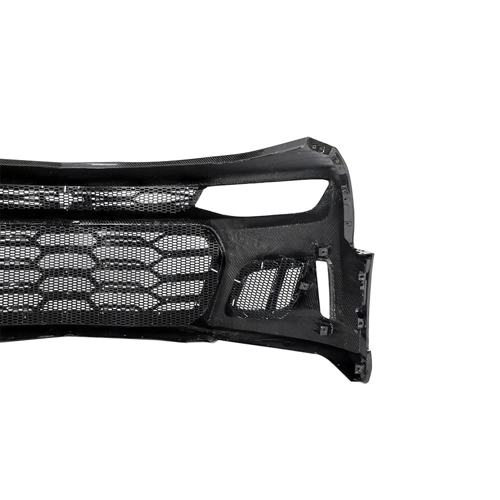 2017-2025 Chevy Camaro ZL1 Black Panther 1PC Full Gloss Carbon Fiber Track Package Front Bumper Conversion