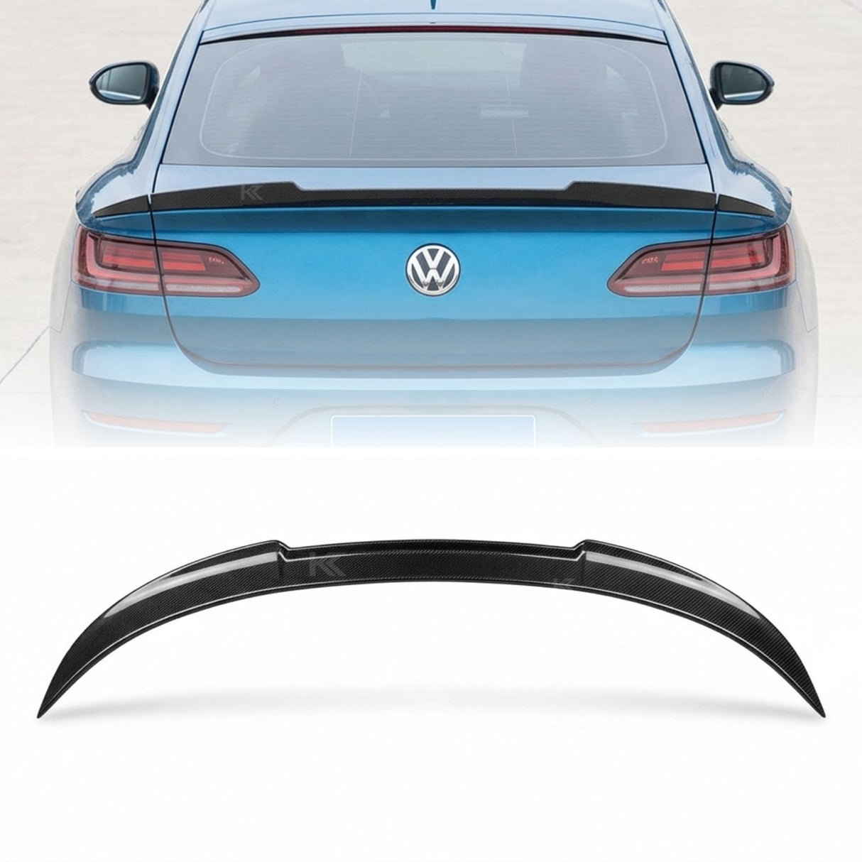 2019–2023 Volkswagen Arteon / Ducktail Style Rear Trunk Spoiler – Carbon Fiber
