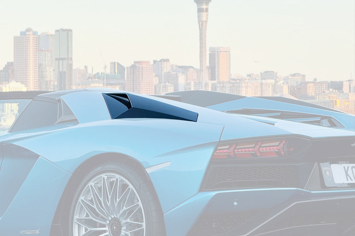 2017-2021 Lamborghini Aventador Autoclave Carbon Fiber Rear Side Scoops Carbonado Oem Fits: LP740 Roadster