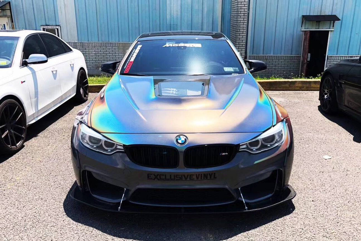 2014-2020 BMW F82 F83 M4 DE Style Carbon Fiber Front Lip