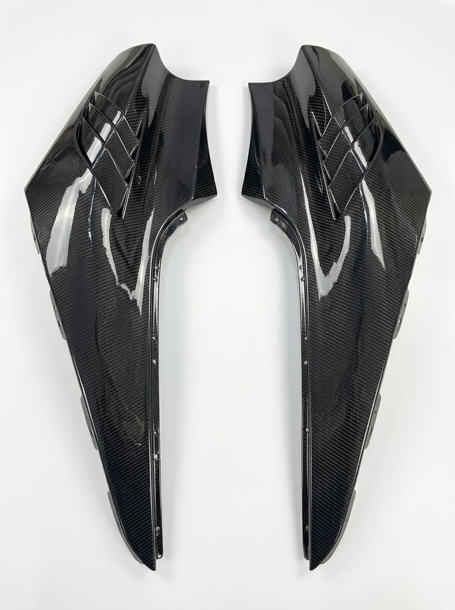 McLaren 720S Spider Dry Carbon Fiber Fenders Polished Finish 2017 - 2019 Pair