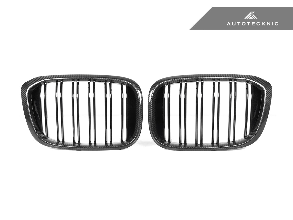 AutoTecknic Dry Carbon Fiber Dual-Slats Front Grille Set - G01 X3 | G02 X4 Pre-LCI