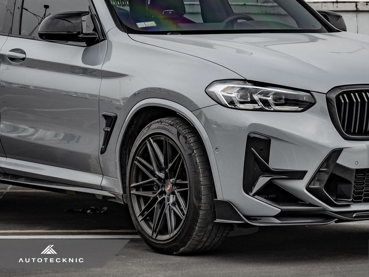 AutoTecknic Dry Carbon Front Bumper Trim Set - F97 X3M LCI | F98 X4M LCI