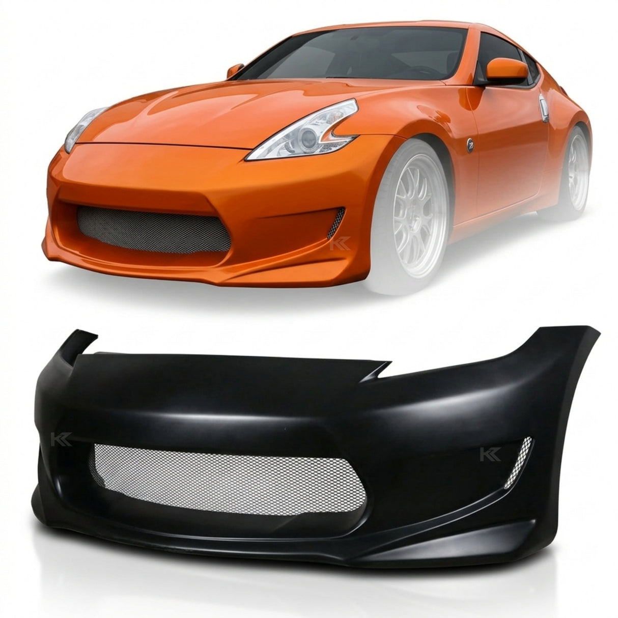 2009–2020 Nissan 370Z AM-S GT Style Front Bumper Cover – Fiberglass (FRP)