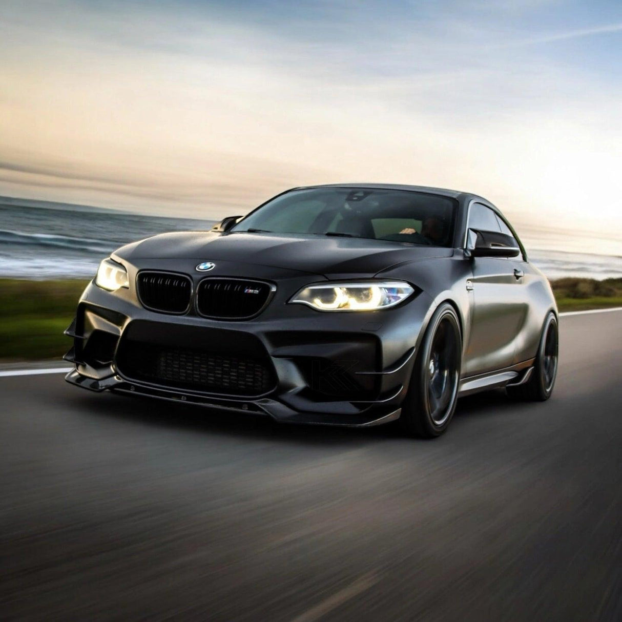 BMW 2 Series F87 M2/M2C Vor Style Carbon Fiber Front Lip (2016 - 2019) - K2 Industries