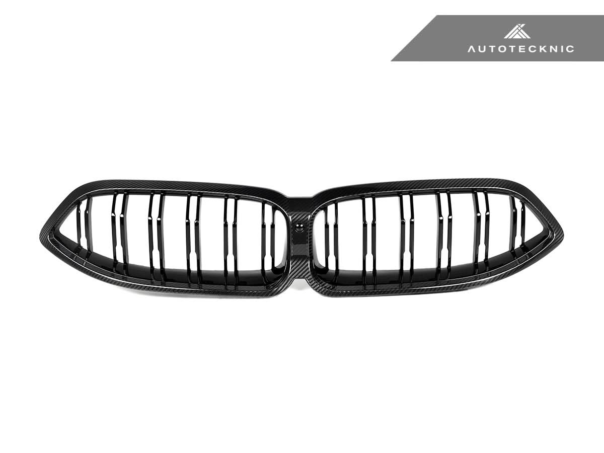 AutoTecknic Dry Carbon Dual-Slats Front Grille - BMW G14/ G15/ G16 8-Series