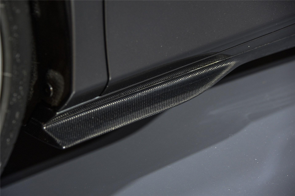 2019-2024 Ferrari F8 OEM Style Dry Carbon Fiber Side Skirts