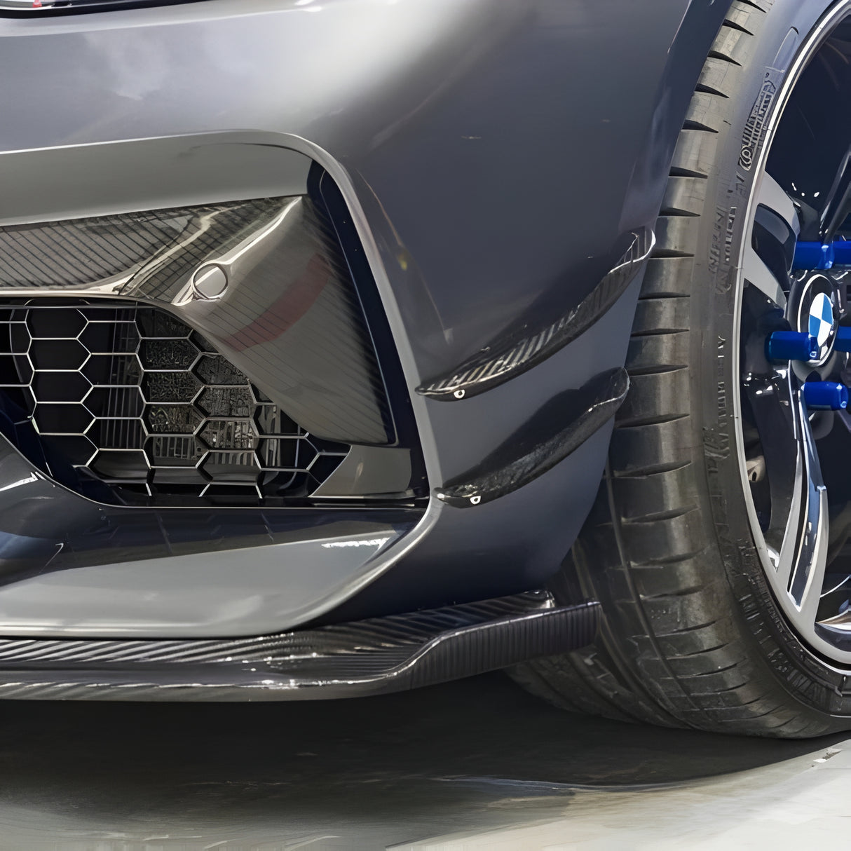 BMW 2 Series F87 Dry Carbon Fiber Front Canards (2014-2021)