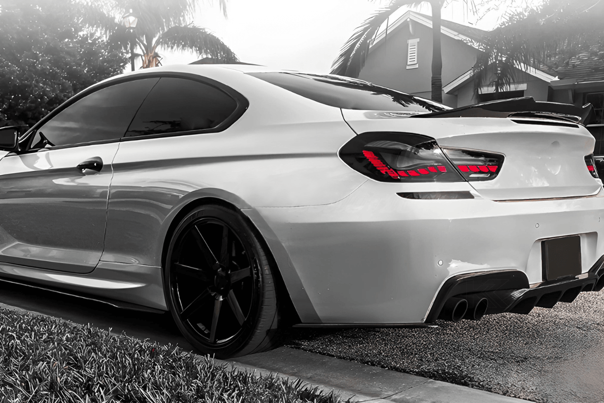 BMW 6 Series F12 F13 F06 Smoke and Red GTS OLED Style Taillights (2011-2018) - K2 Industries