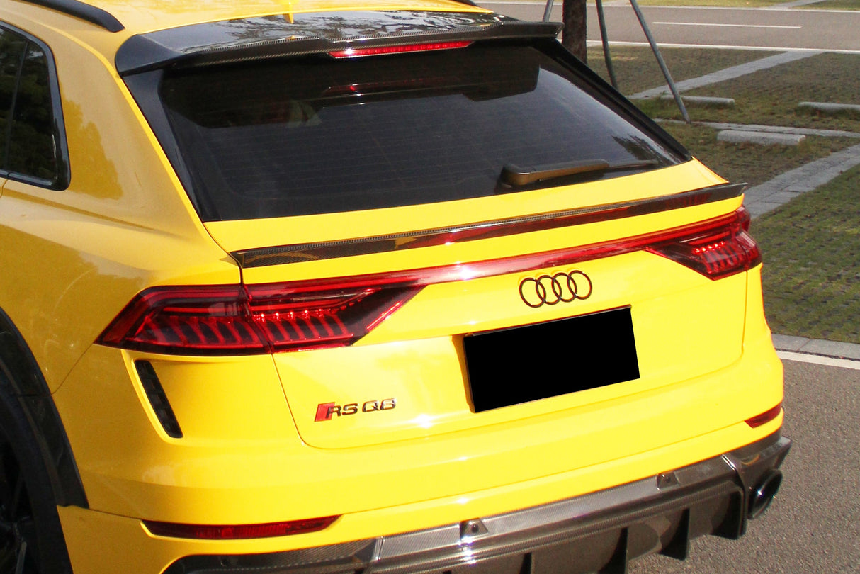 2019-2023 Audi Q8 SQ8 RSQ8 AD Style Dry Carbon Fiber Trunk Spoiler