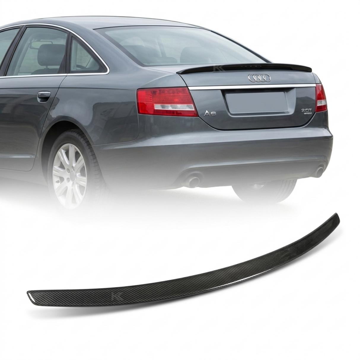 2005–2011 Audi A6 C6 Sedan Trunk Spoiler – Carbon Fiber