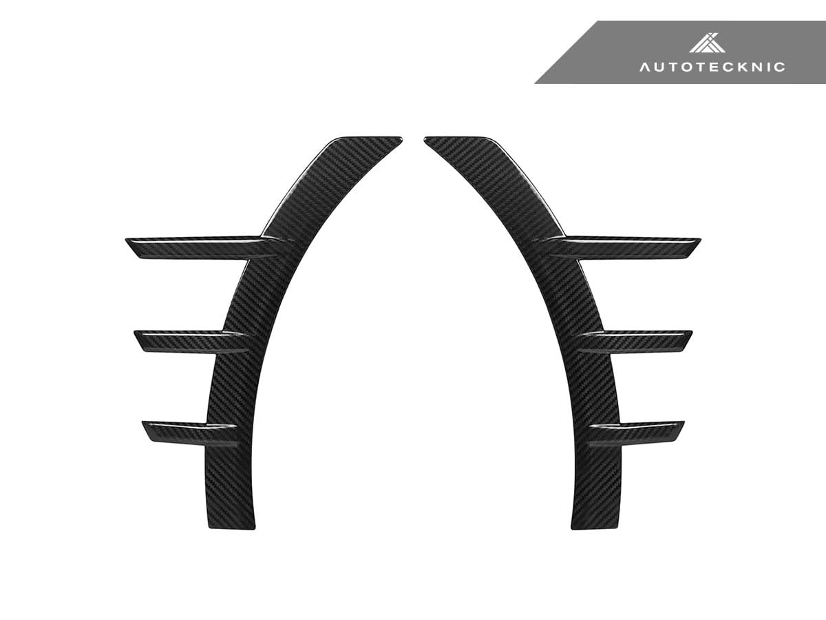 AutoTecknic Dry Carbon Front Fender Arch Trim Set - BMW G87 M2