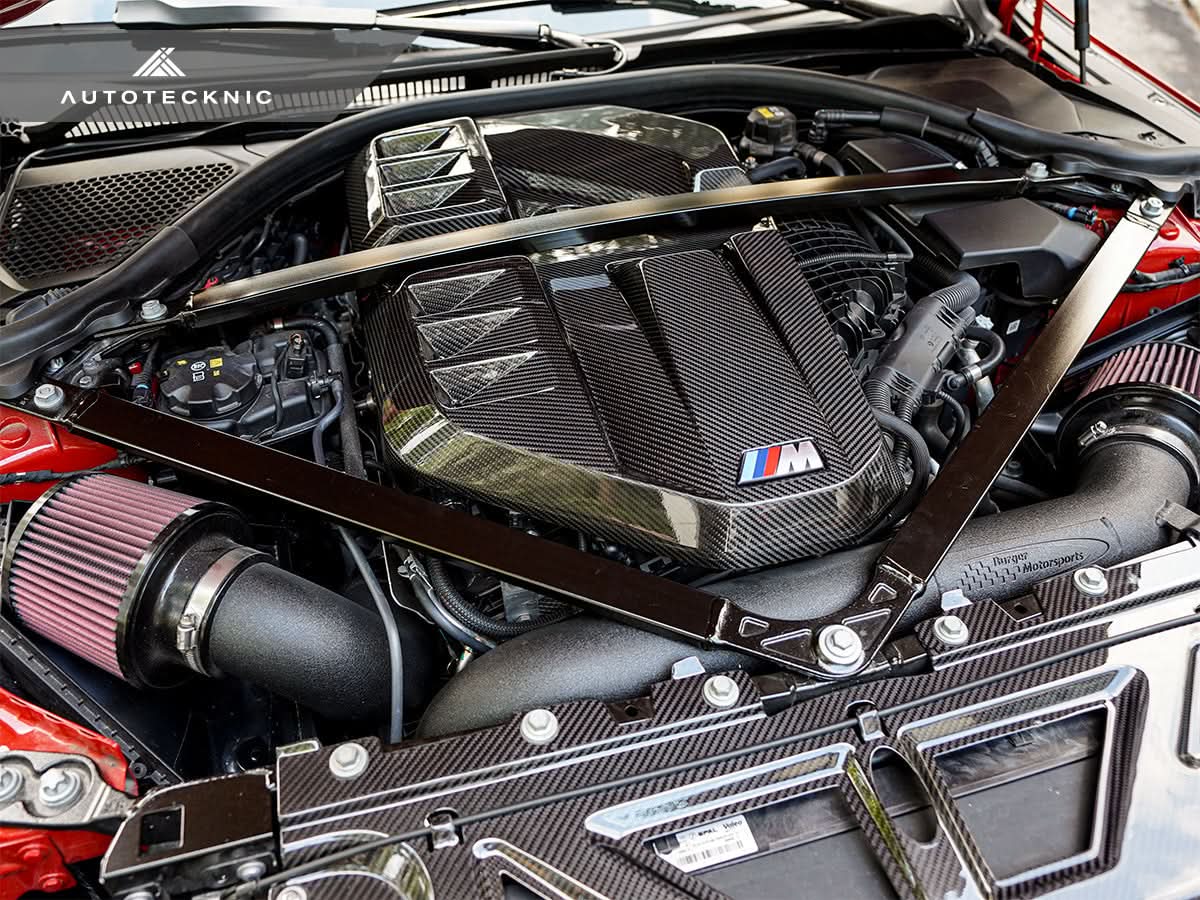 AutoTecknic Dry Carbon Fiber Engine Cover - BMW G87 M2