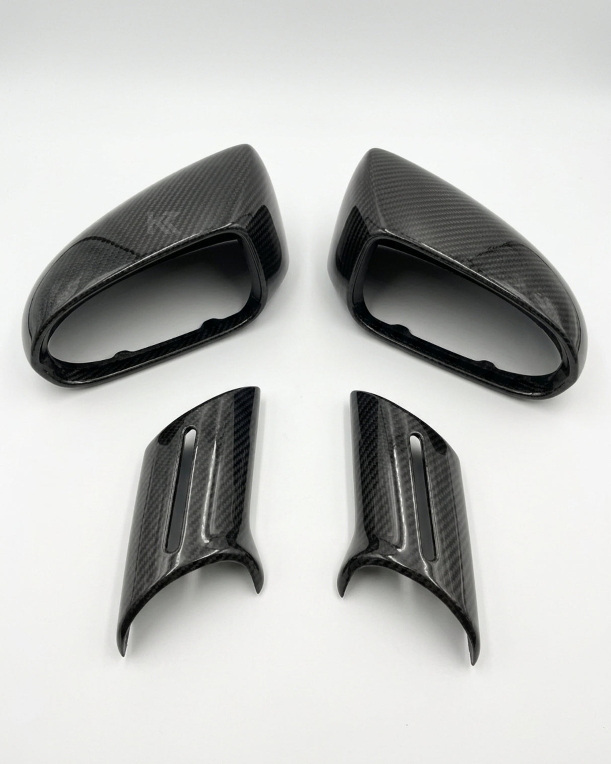2011–2022 Lamborghini Aventador Mirror Covers – Dry Carbon Fiber