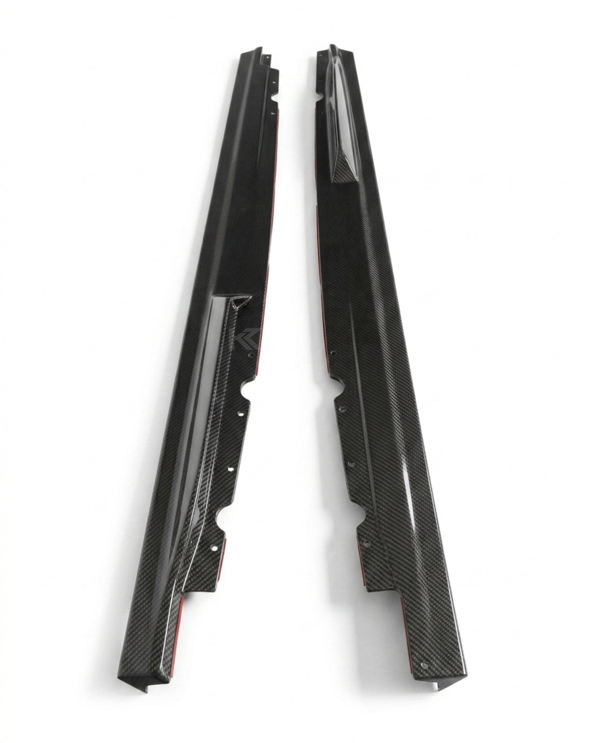 2019–2023 Audi R8 V10 Coupe Side Skirt Extensions – Prepreg Dry Carbon Fiber