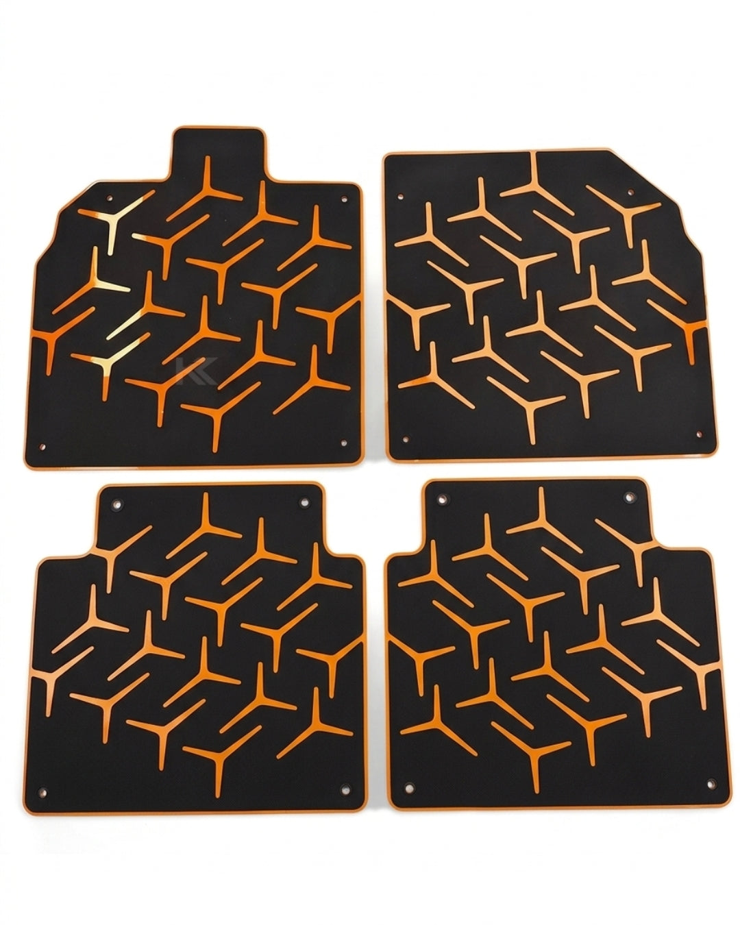 2011–2022 Lamborghini Aventador SVJ Style Floor Mats – Dry Carbon Fiber & Alcantara