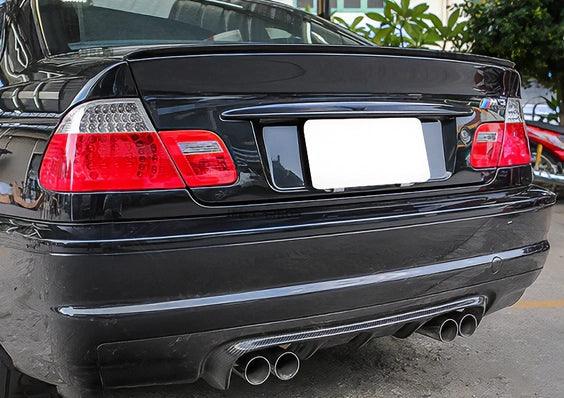 BMW 3 Series E46 M3 Coupe V Style Carbon Fiber Rear Diffuser (2001 - 2006) - K2 Industries