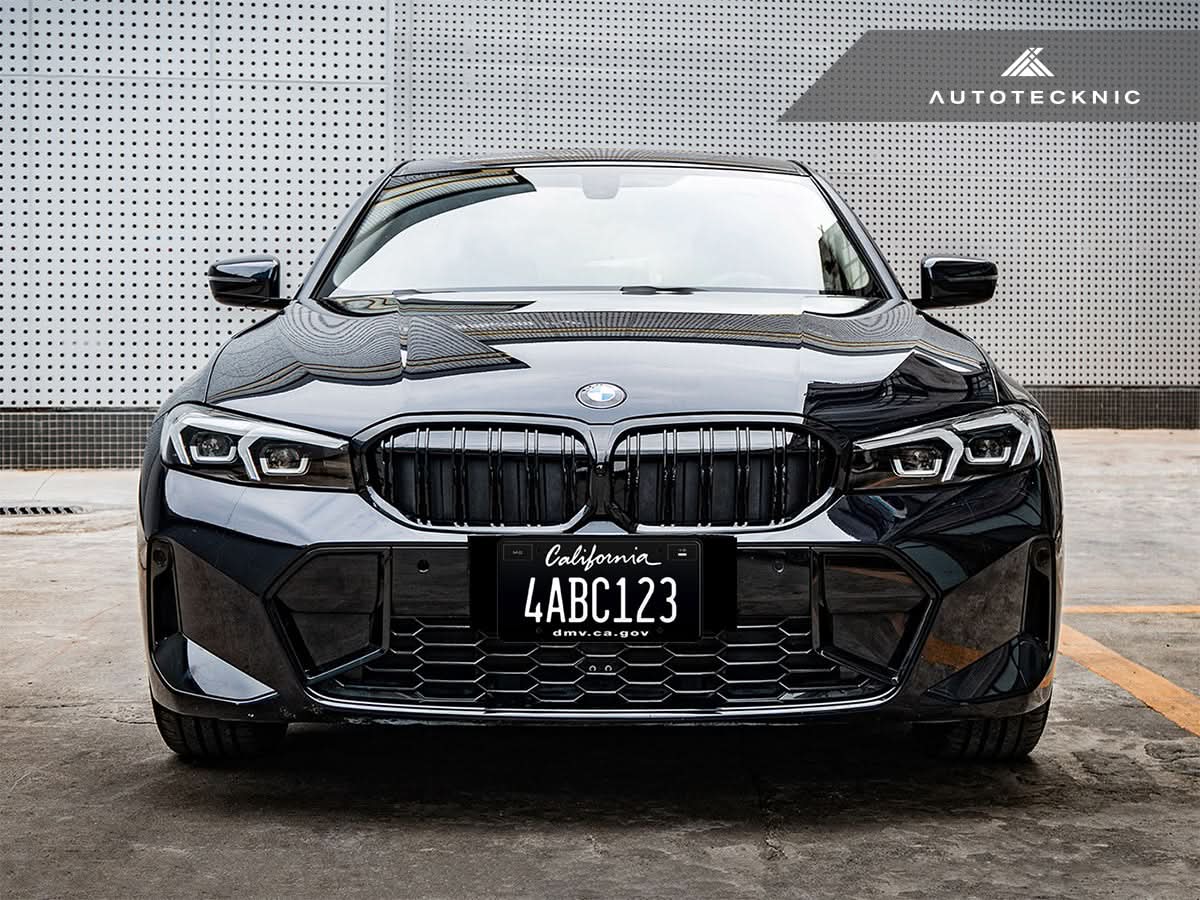 AutoTecknic Dual-Slats Gloss Black Front Grille - G20 3-Series LCI