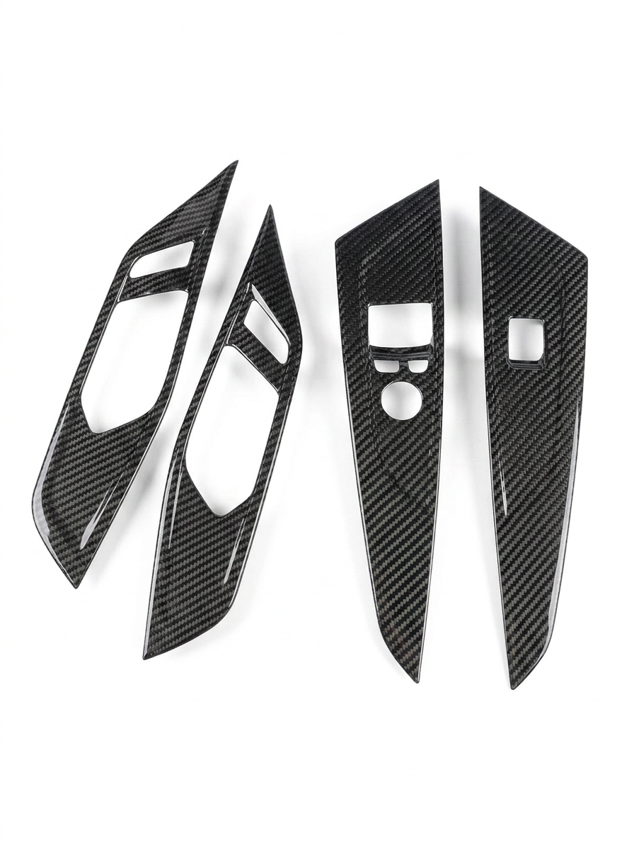 BMW 4 Series G82 G22 Carbon Fiber Interior Door Trim Set (2021+)