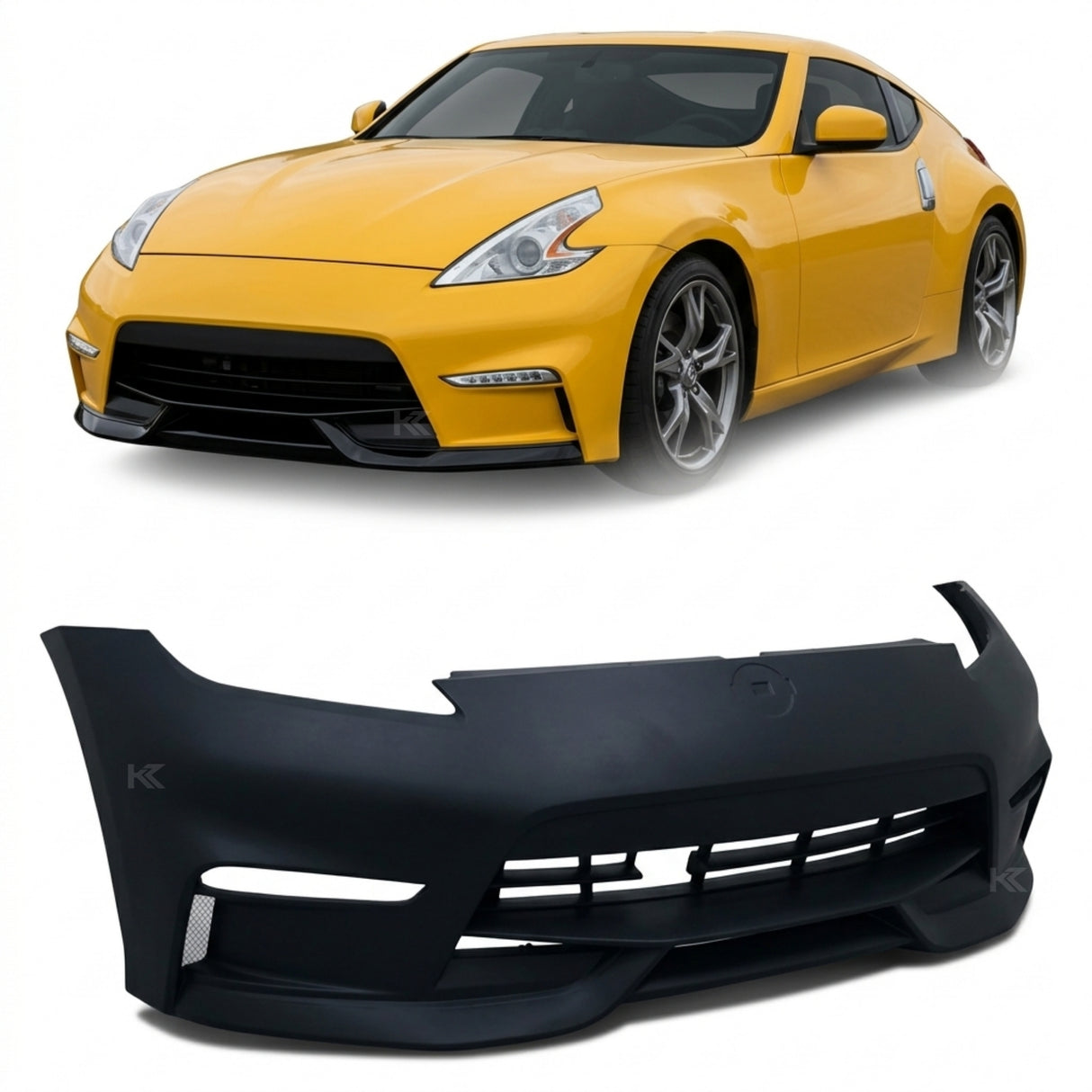 2009–2020 Nissan 370Z N-3 Style Front Bumper Cover – Fiberglass (FRP)