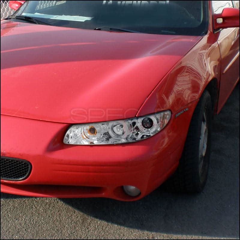 Spec-D Projector Headlights Pontiac Grand Prix (97-03) LED Halo - Black or Chrome