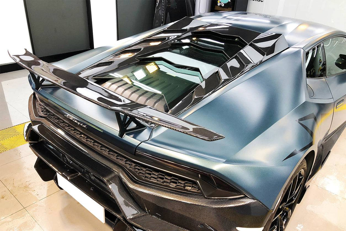2015-2020 Lamborghini Huracan LP610 LP580 MSY Style Carbon Fiber Rear Engine Hood