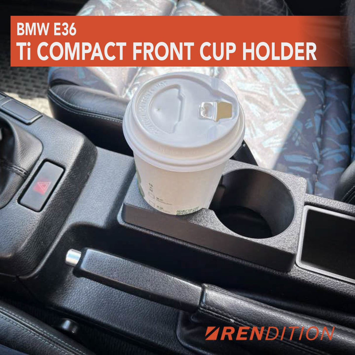 BMW E36 Ti COMPACT FRONT CUP HOLDER - K2 Industries