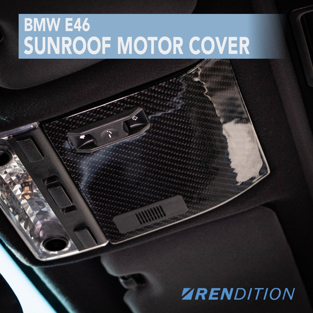 BMW E46 SUNROOF MOTOR COVER - K2 Industries