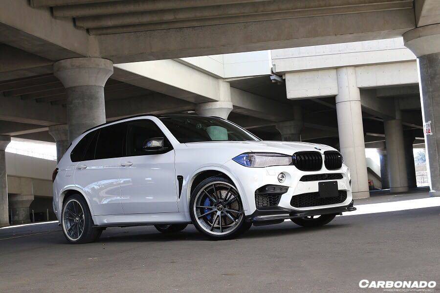 2015-2019 BMW X5M F85 X6M F86 3D Style Carbon Fiber Front Lip