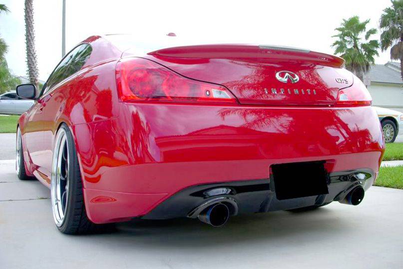 2008-2015 Infiniti G37s Coupe DTM-II Style Carbon Fiber Rear Lip