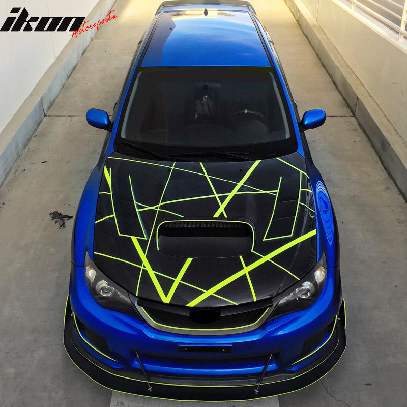 Universal Adjustable Carbon Fiber Front Bumper Lip Strut Rods 8-10.6"