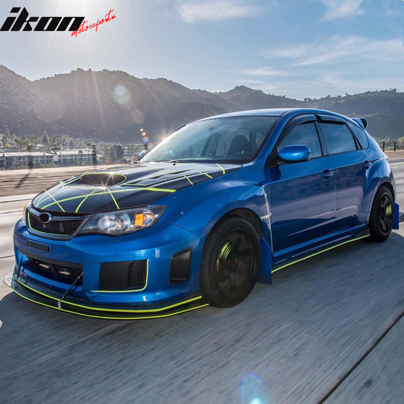 Universal Adjustable Carbon Fiber Front Bumper Lip Strut Rods 8-10.6"