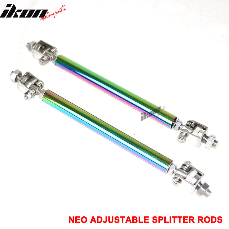 Universal NEO Front Bumper Spoiler Splitter Strut Rod Support 8-10.6"