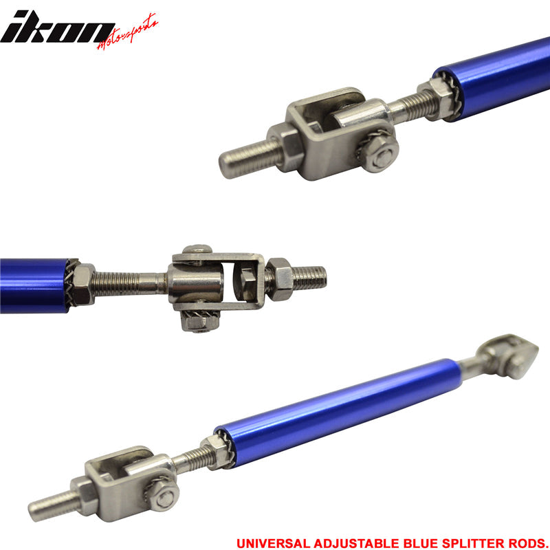Universal Adjustable 5.5"-8" 2PCS Blue Bumper Lip Splitter Chin Rod