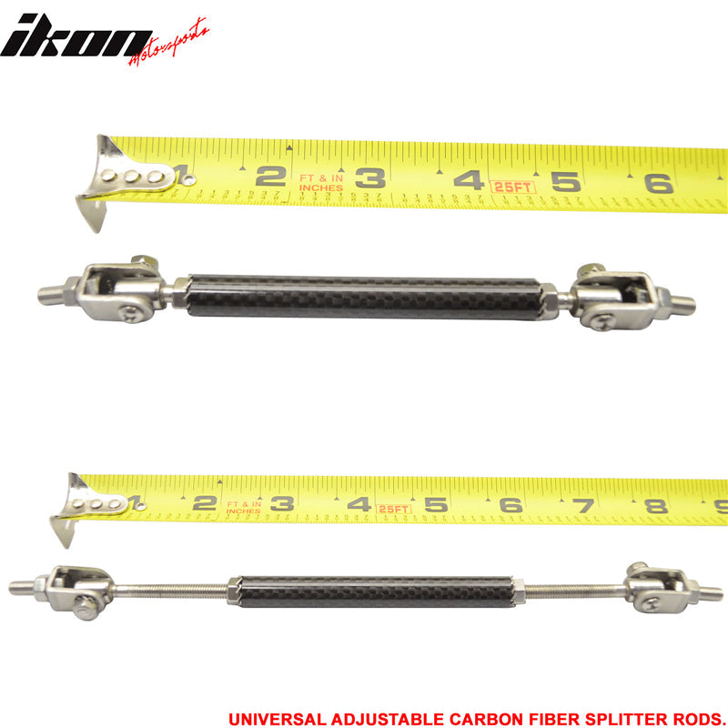 Universal Adjustable 5.5"-8" Carbon Fiber Front Lip Strut Rod Support