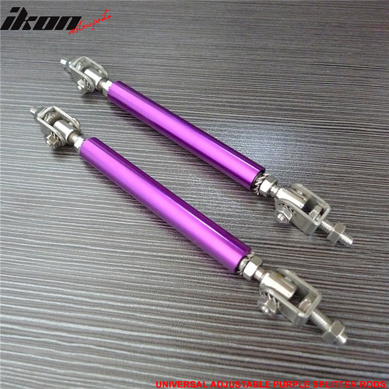 Universal Adjustable 5.5"-8" Purple Front Lip Strut Rod Support Steel