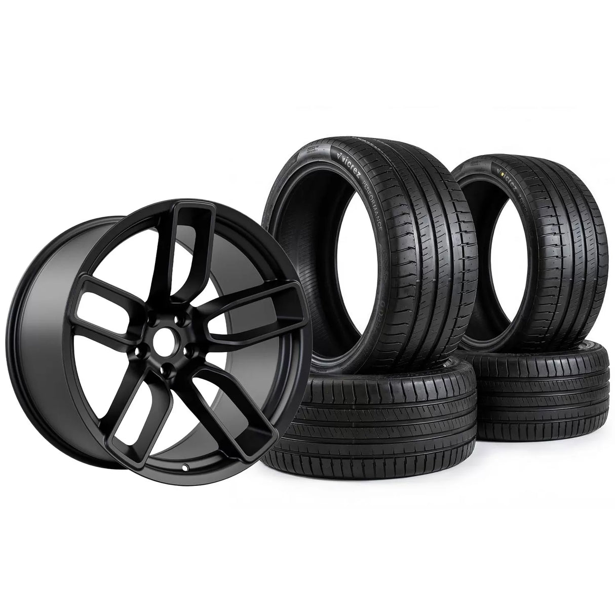 20x11 Hellcat Redeye Style Widebody Wheel & Tire Package - Vicrez