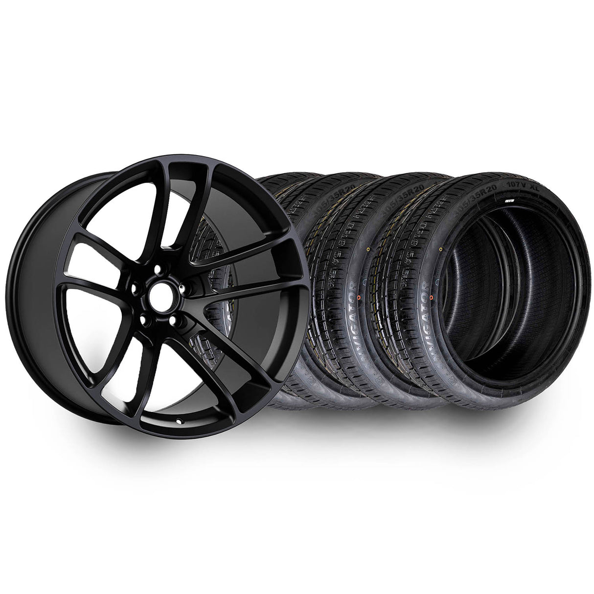 Hellcat Style Widebody Wheels & Tire Package 20x11 - Vicrez